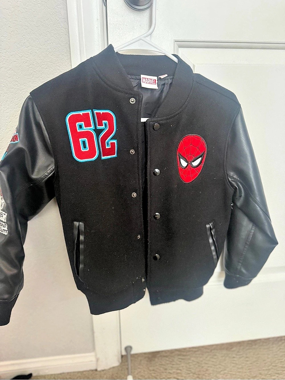 Marvel Spider-Man Varsity Bomber Jacket Boys 8